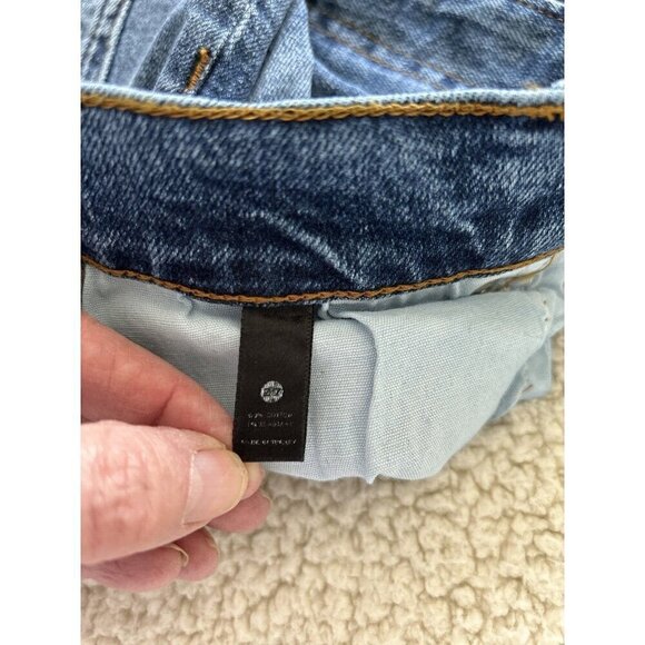 AQUA High Rise Slim Leg THE STELLA in Dakota Blue Denim Jeans Size 27 - Picture 9 of 14